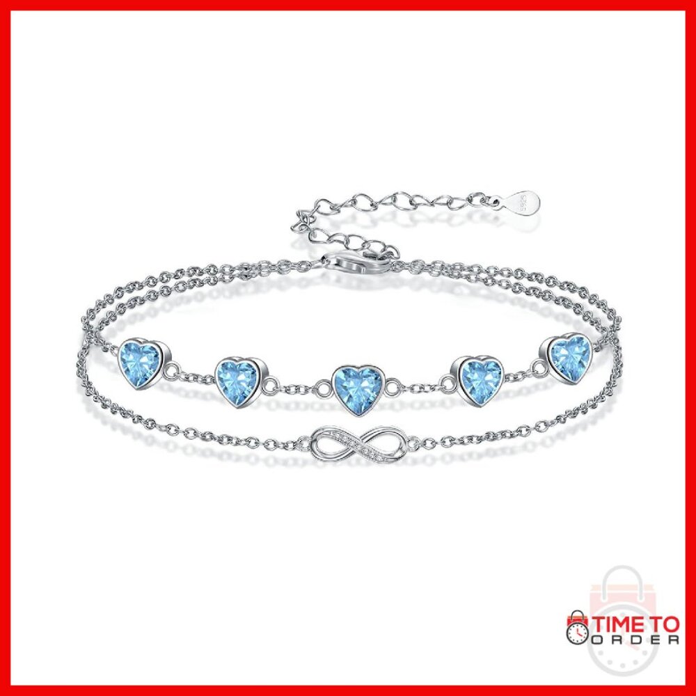 925 Sterling Silver Infinity Double Layer Adjusta… - image 1